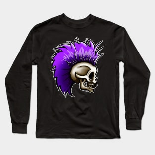 Punk Skull (Purple Version) Long Sleeve T-Shirt